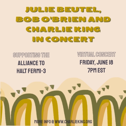 Julie Beutel, Bob O'Brien and Charlie King in Concert - FREE