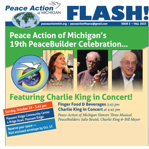 Peace Action of Michigan PAMI Awards and Concert
